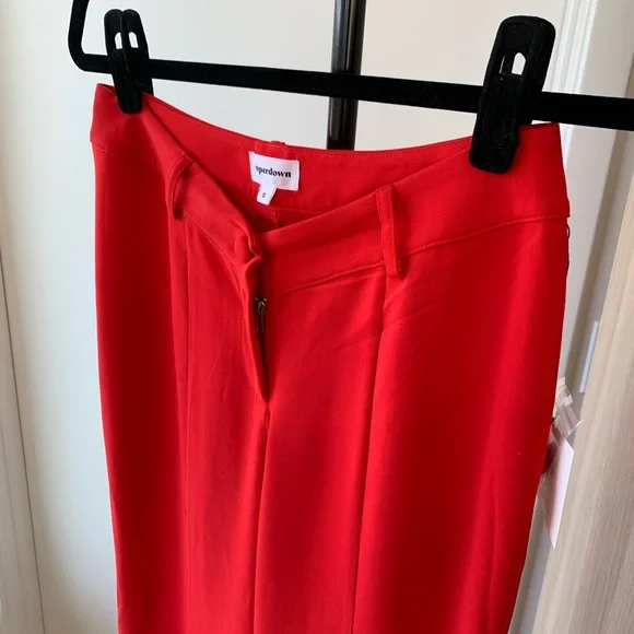 NWT Red Wide-Leg Pants - Picture 2 of 4